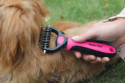 Maxpower Planet Pet Grooming Double Sided Dematting Undercoat Rake (Small)