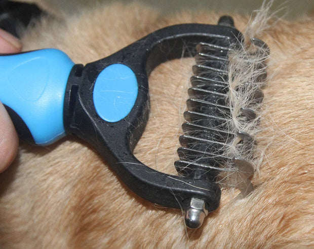Maxpower Planet Pet Grooming Double Sided Dematting Undercoat Rake (Small)