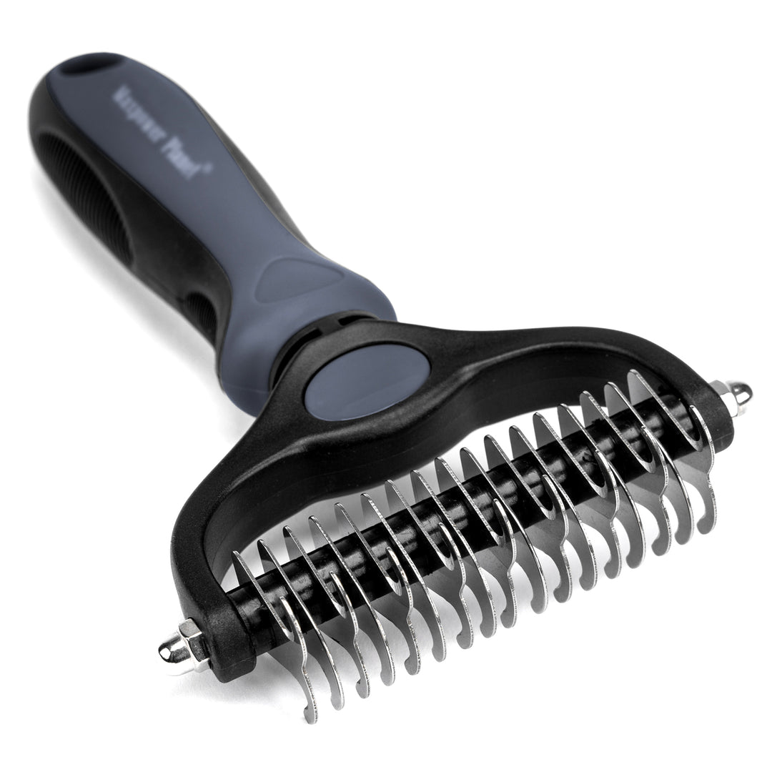 Rake brush dog outlet